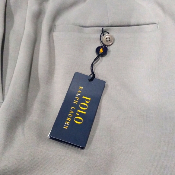 Men's Polo Light Grey Dress Slacks - Picture 2 of 4